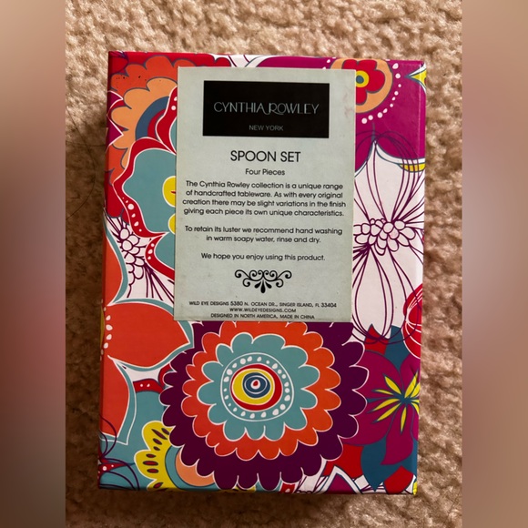 Cynthia Rowley New York Beaded Handle Spoons - Picture 2 of 2